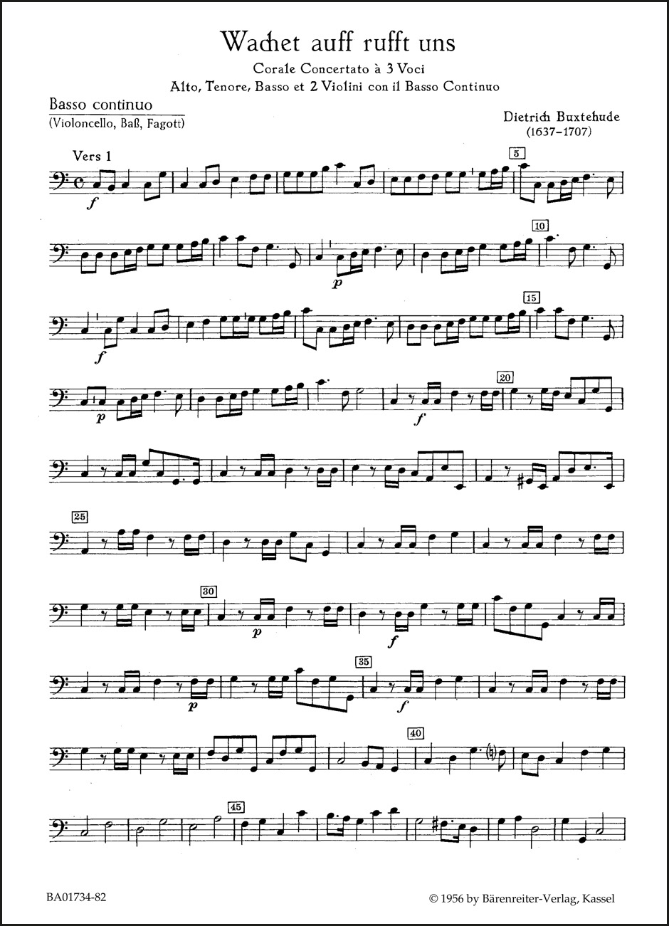 Front Cover Image Wachet auf, ruft uns die Stimme BuxWV 101