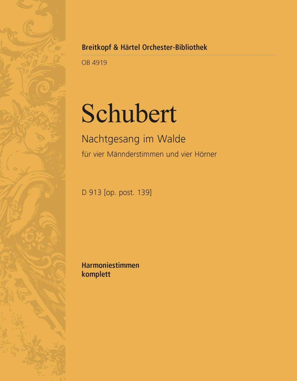 Front Cover Image Nachtgesang im Walde D 913 [op. posth. 139]