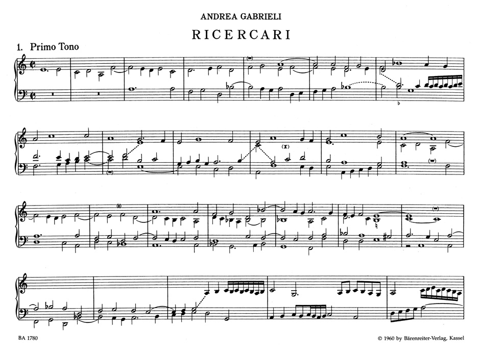 Other Cover Image Ricercari für Orgel
