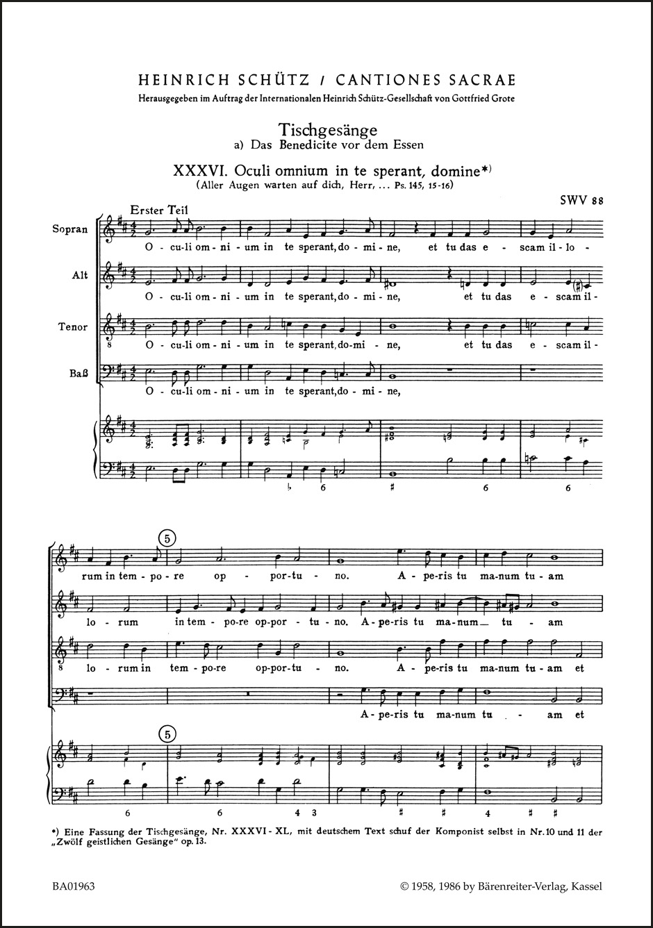 Other Cover Image Tischgesänge SWV 88-93