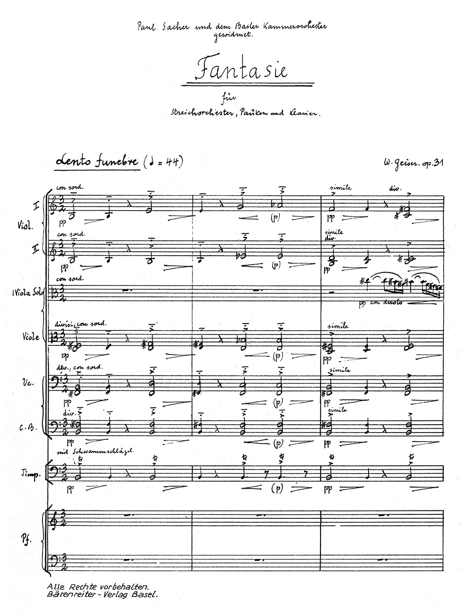 Other Cover Image Fantasie Nr. 1 op. 31 (1948)