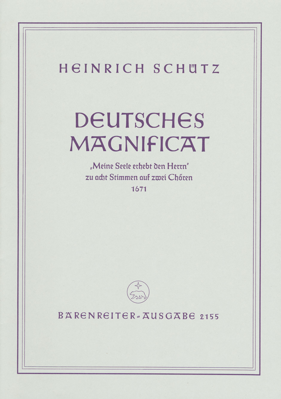 Front Cover Image Deutsches Magnificat