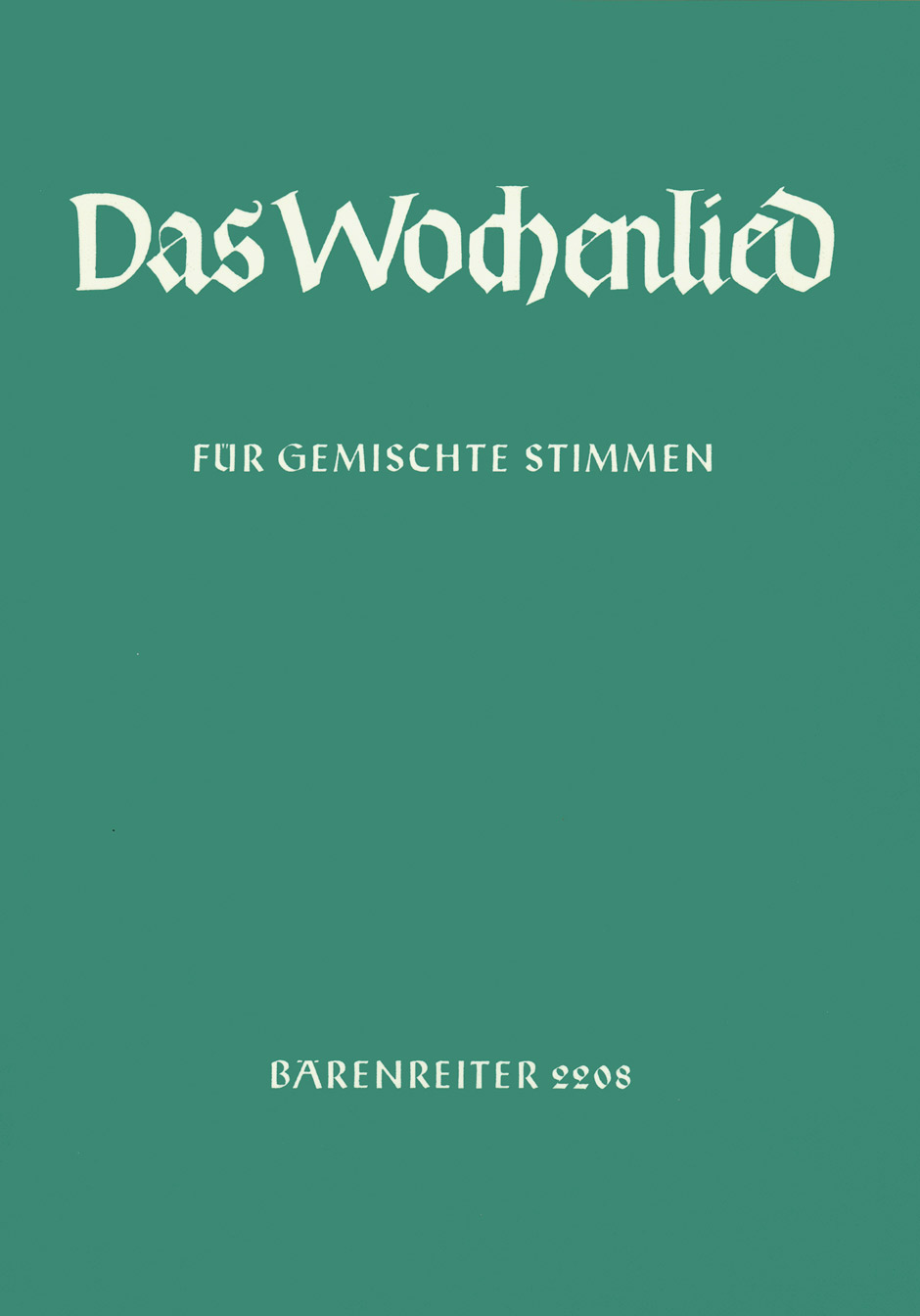 Other Cover Image Das Wochenlied