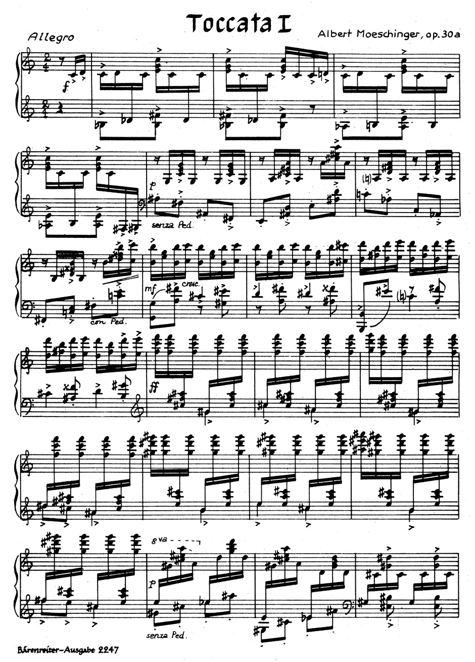 Front Cover Image Toccata Nr. 1 op. 30a (1948)