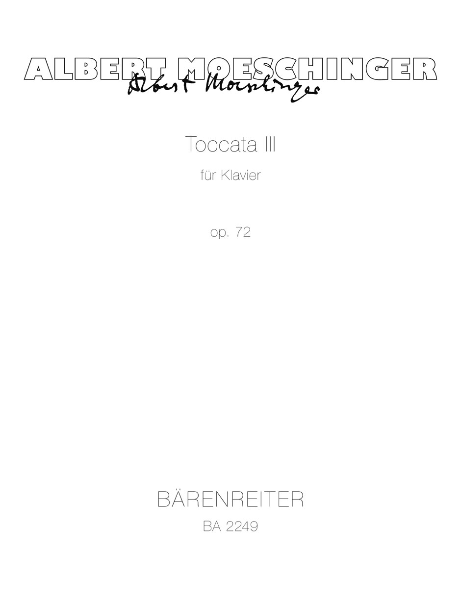 Front Cover Image Toccata Nr. 3 op. 72 (1948)