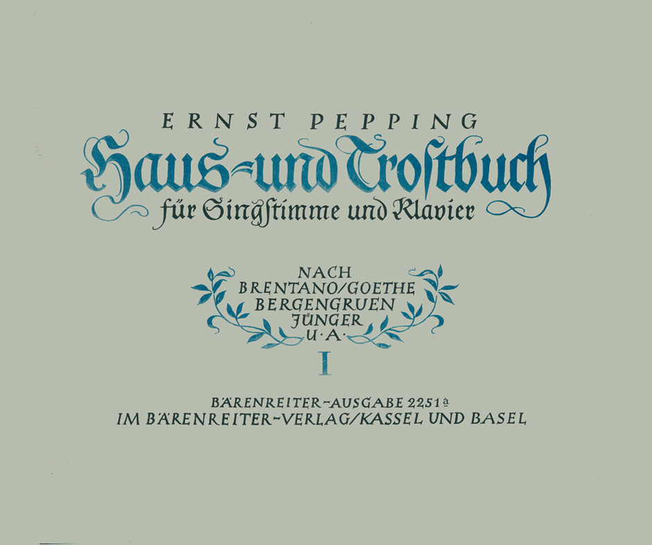 Front Cover Image Haus- und Trostbuch, Heft 1 (1946)