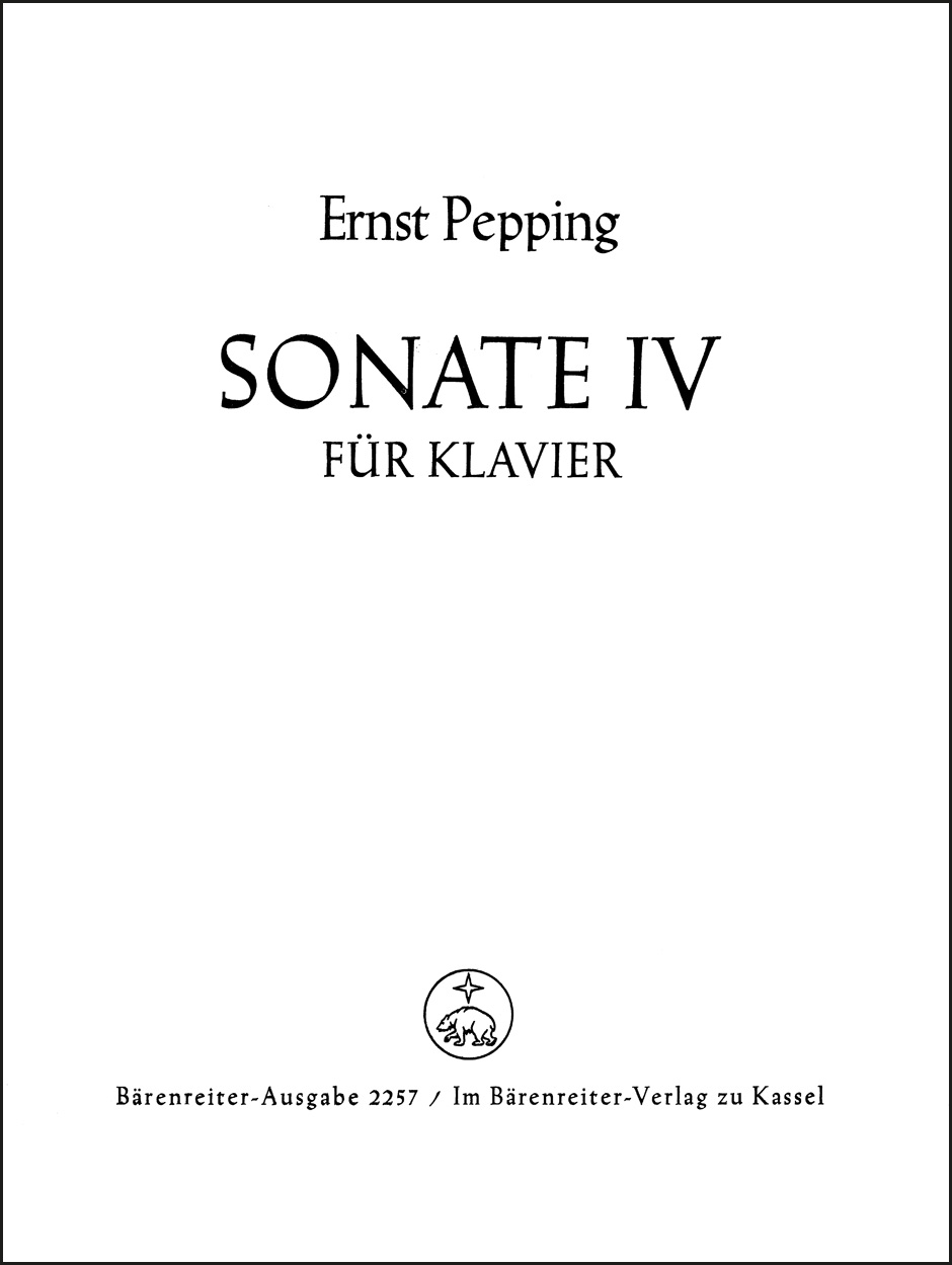 Other Cover Image Sonate Nr. 4 (1945)