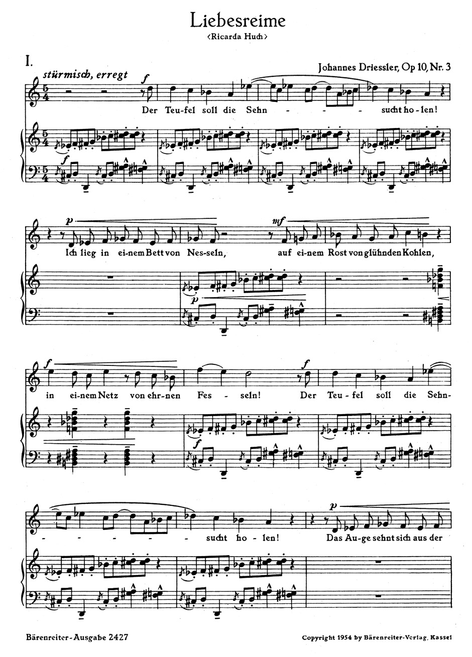 Other Cover Image Liebesreime op. 10/3