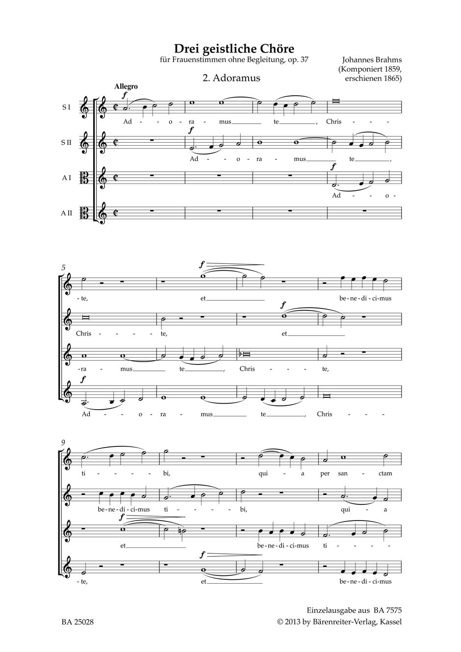 Front Cover Image Adoramus op. 37,2