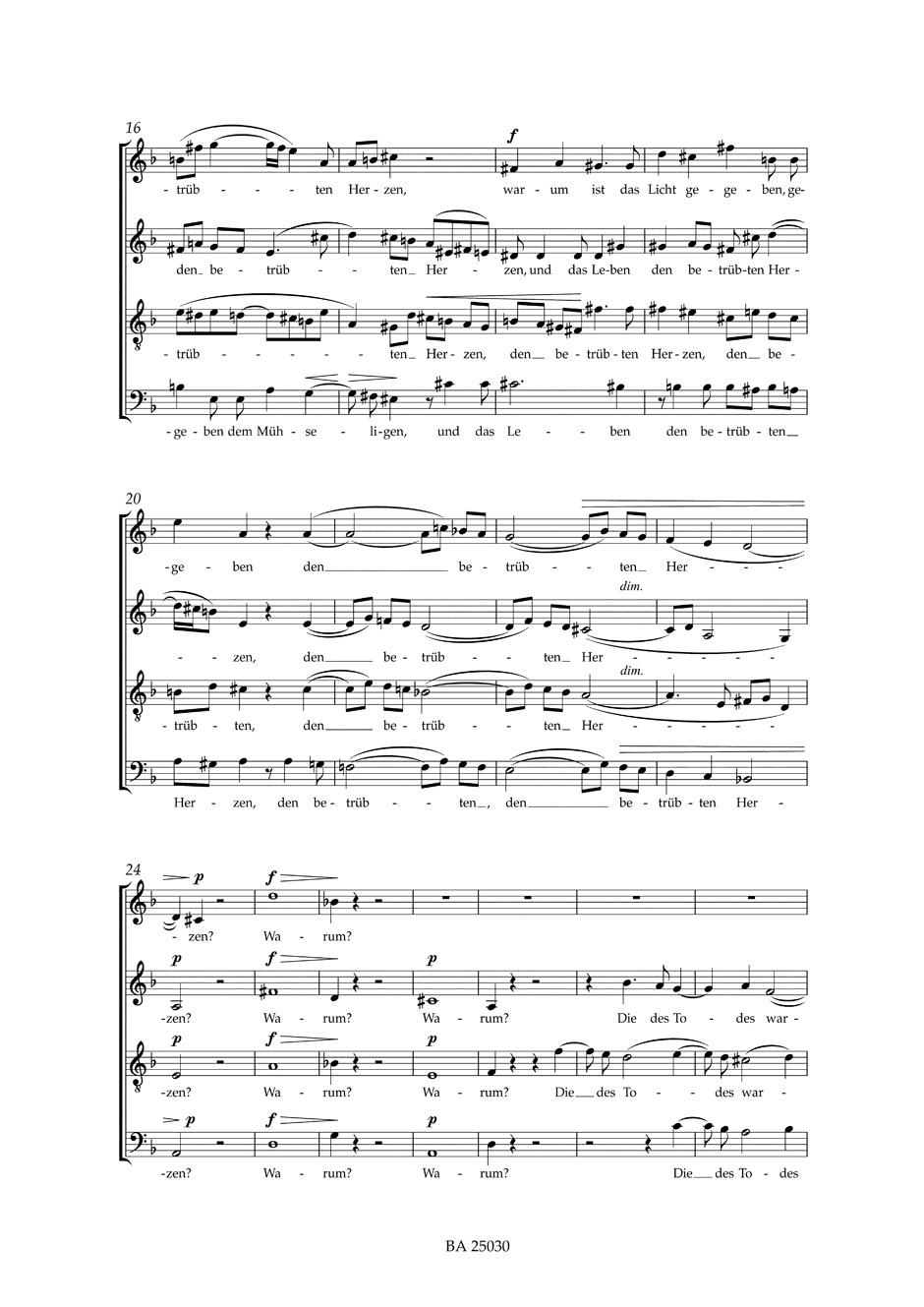 Other Cover Image Warum ist das Licht gegeben dem Mühseligen? op. 74,1