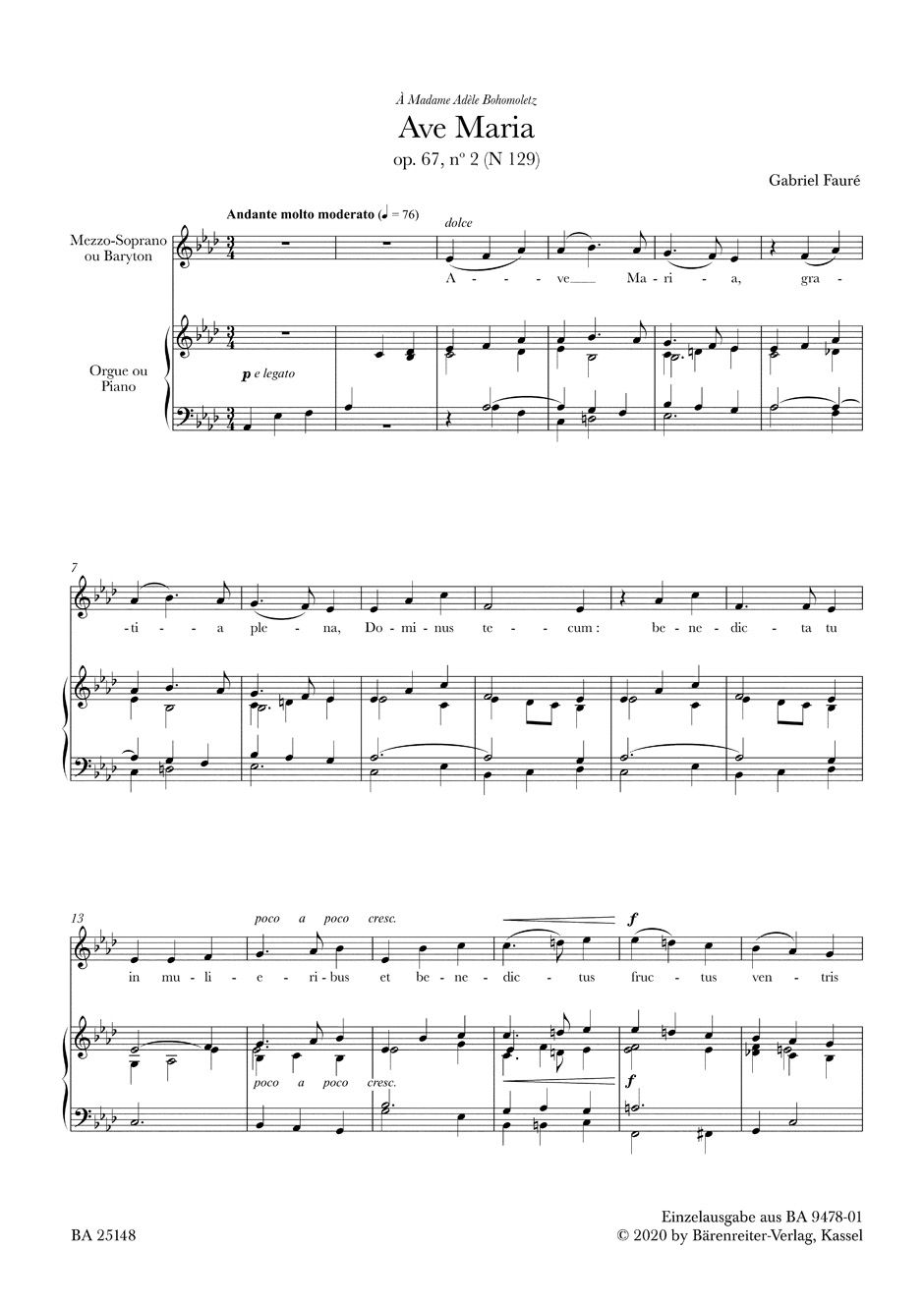 Other Cover Image Ave Maria op. 67/2 N 129
