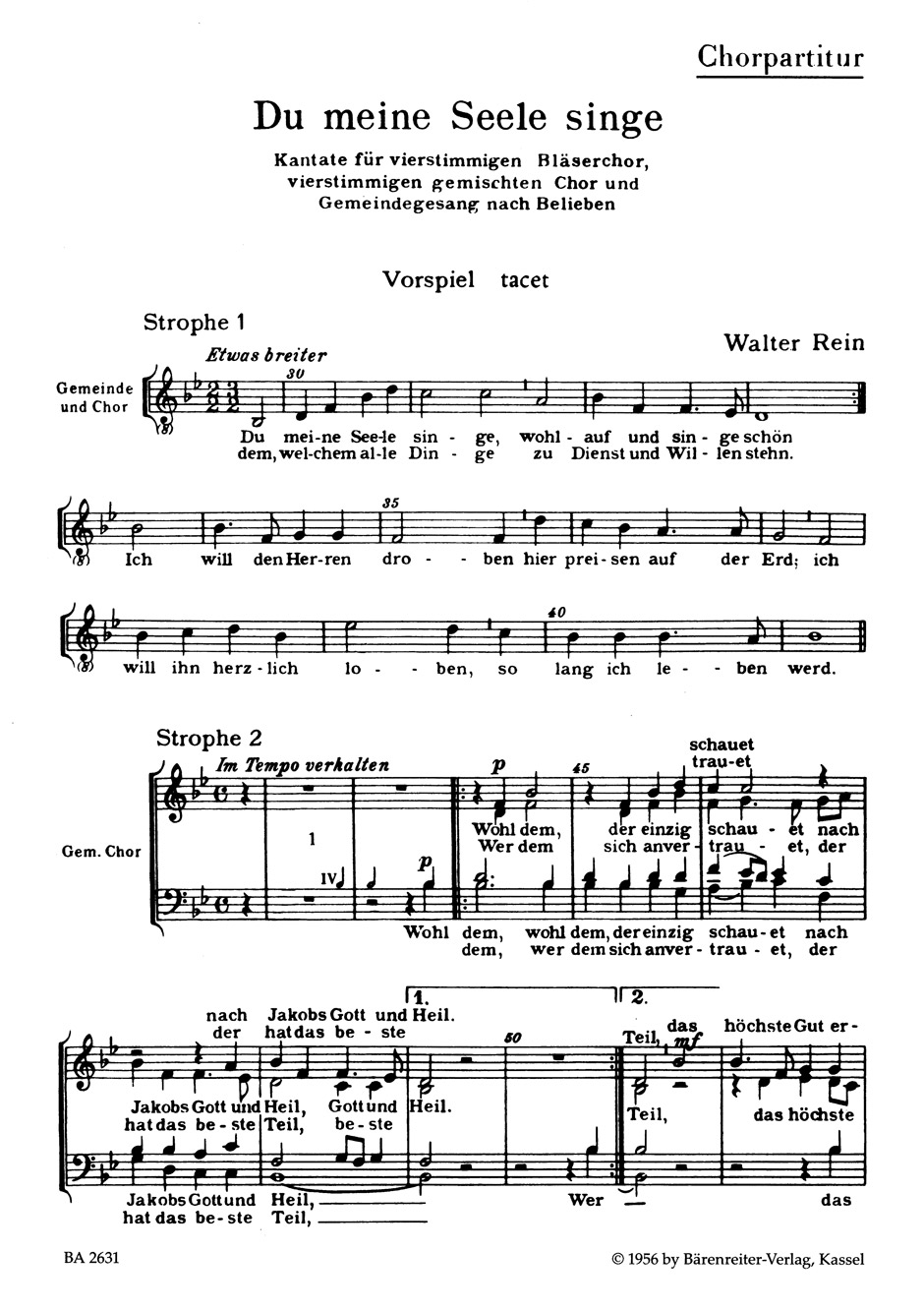Front Cover Image Du meine Seele, singe