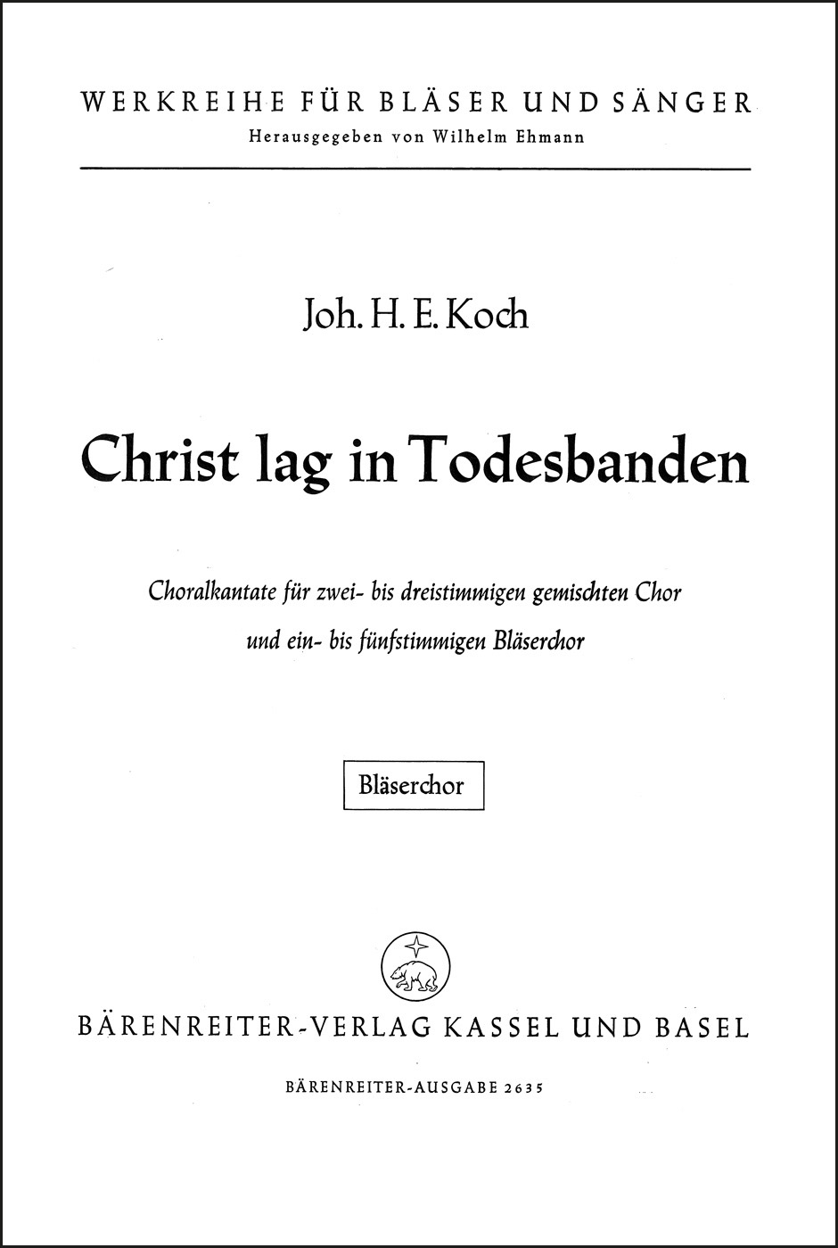 Other Cover Image Christ lag in Todesbanden (1955)