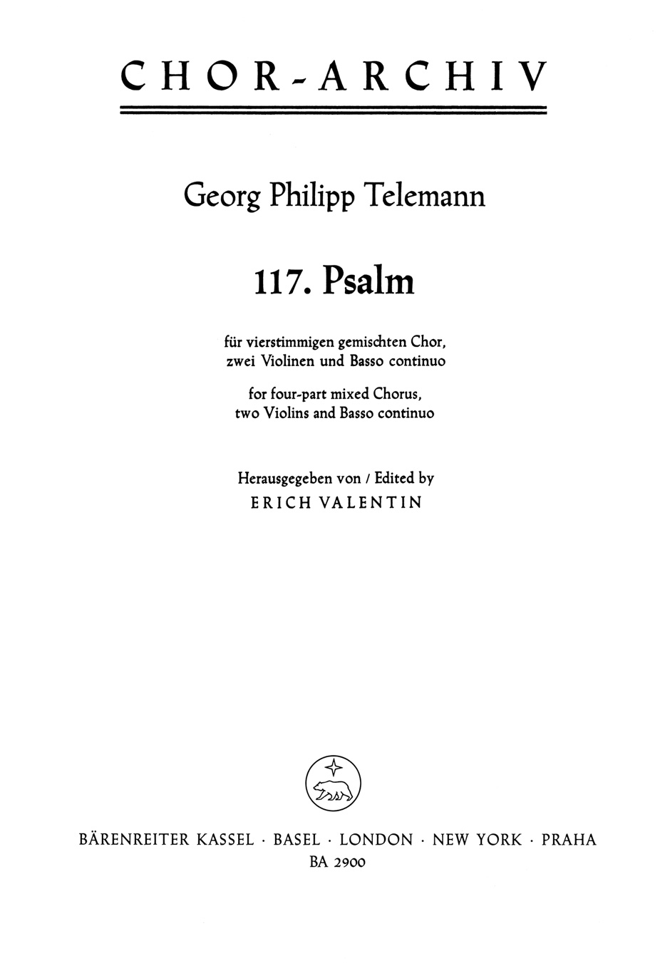 Front Cover Image Laudate Jehovam - Auf! Lobet den Herren für vierstimmigen gemischten Chor, zwei Violinen und Basso continuo