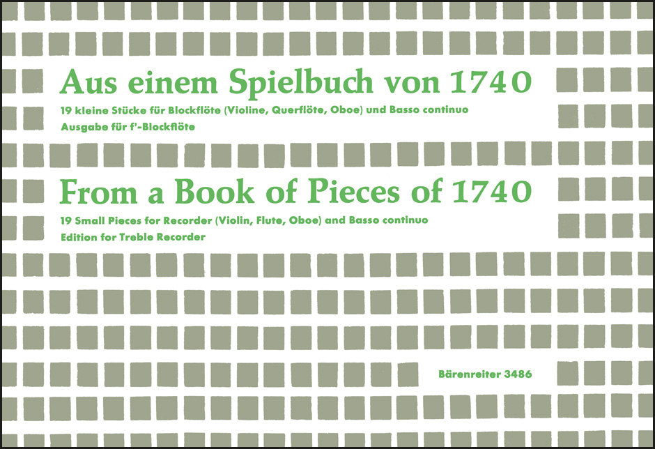 Front Cover Image Aus einem Spielbuch von 1740