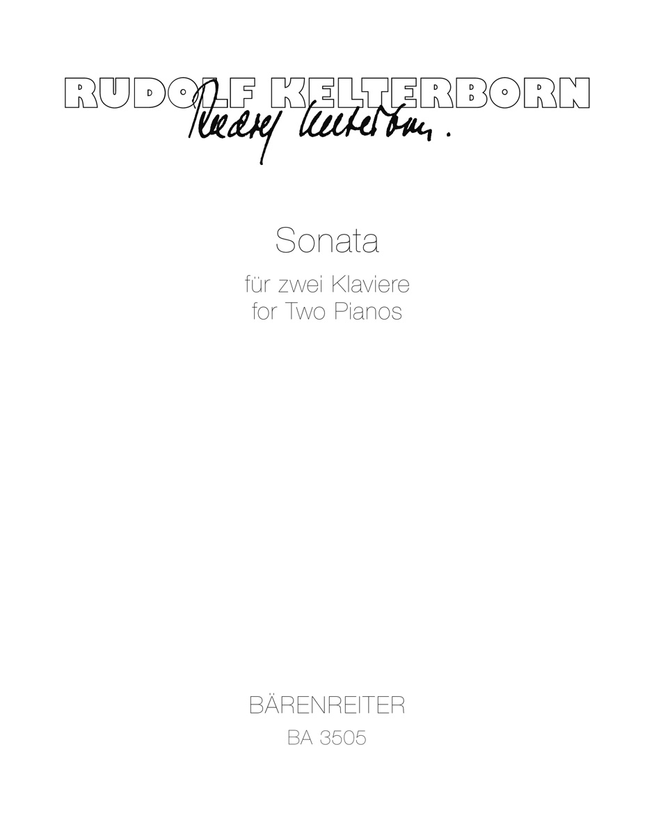 Front Cover Image Sonata für zwei Klaviere (1955)