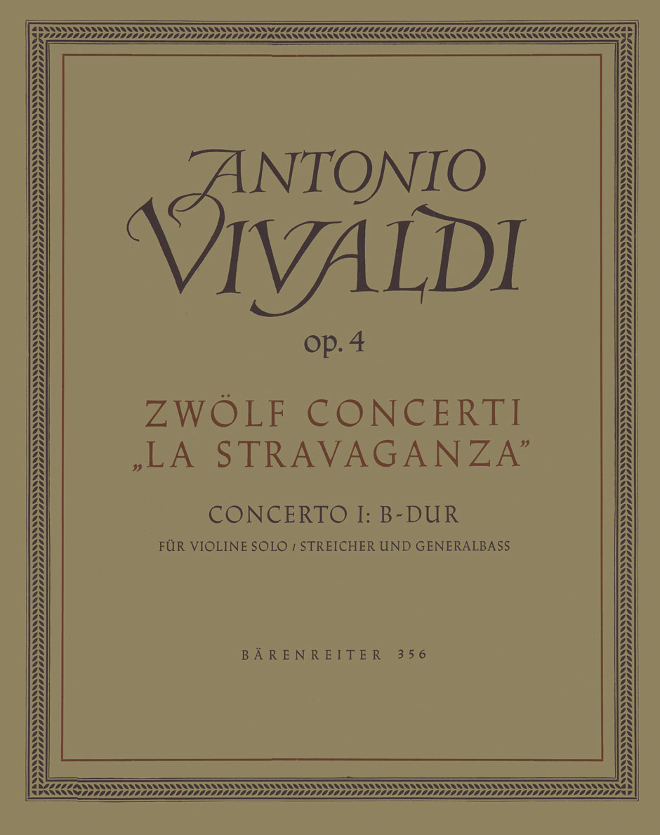 Front Cover Image La Stravaganza Nr. 1 B-Dur op. 4/1 Fa I, 180