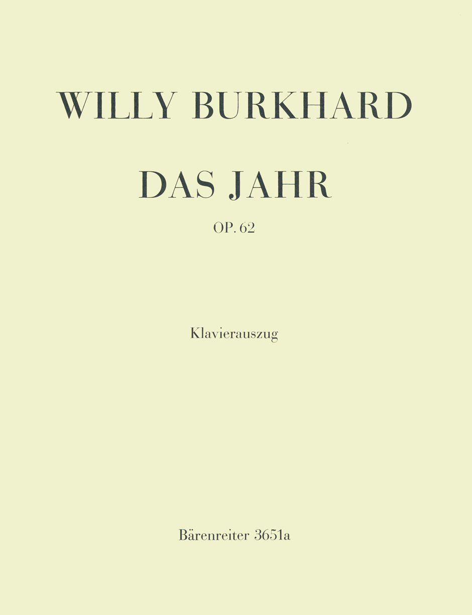 Front Cover Image Das Jahr op. 62
