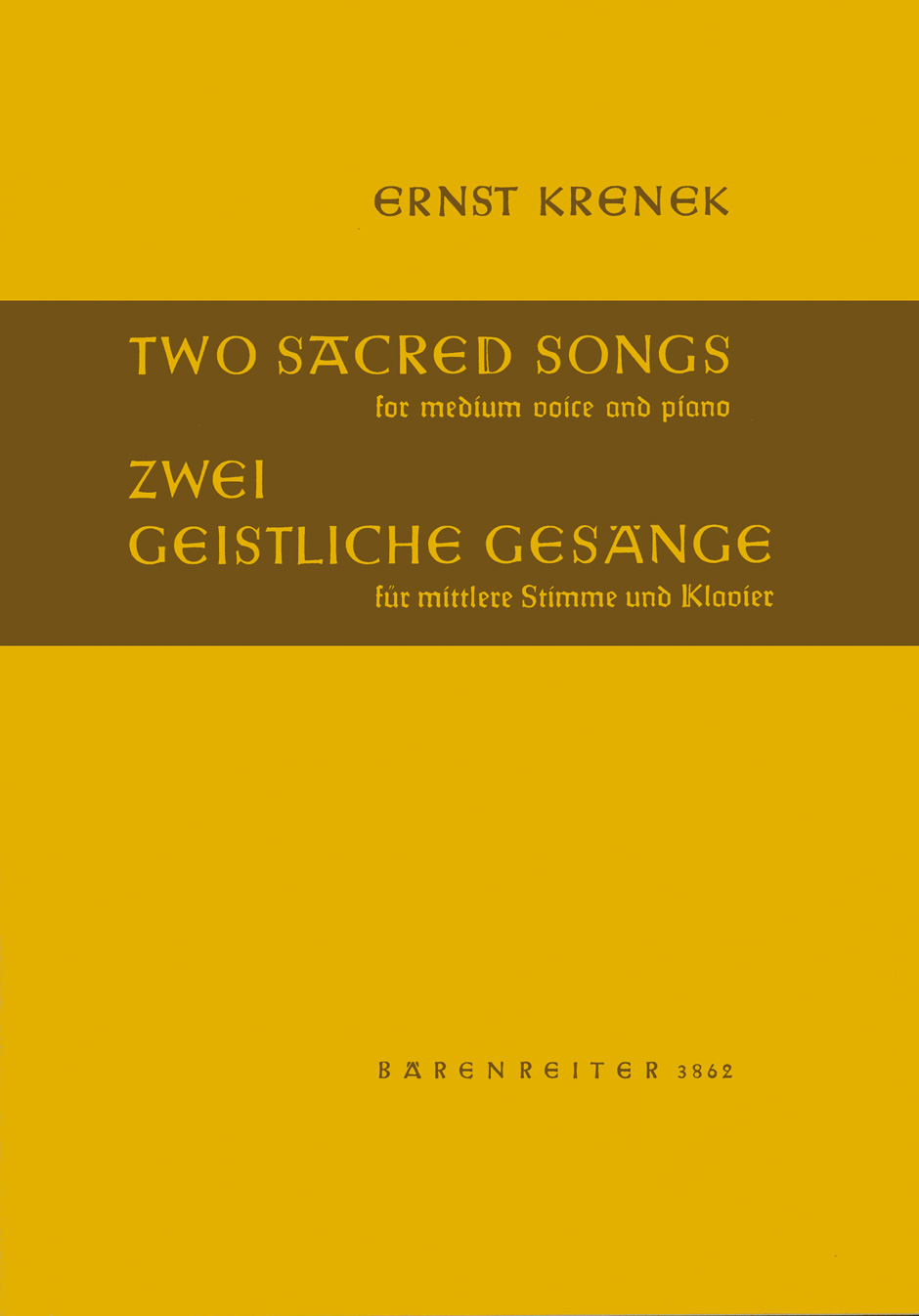 Other Cover Image Two sacred songs (Zwei geistliche Gesänge) für mittlere Stimme und Klavier op. 112 (1952/1959)