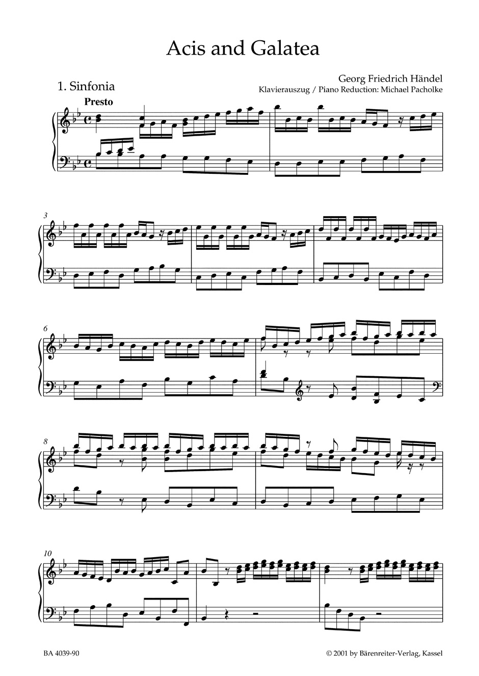 Other Cover Image Acis and Galatea HWV 49a