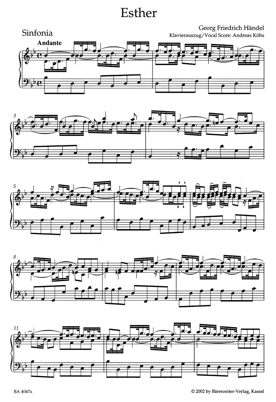Other Cover Image Esther HWV 50a