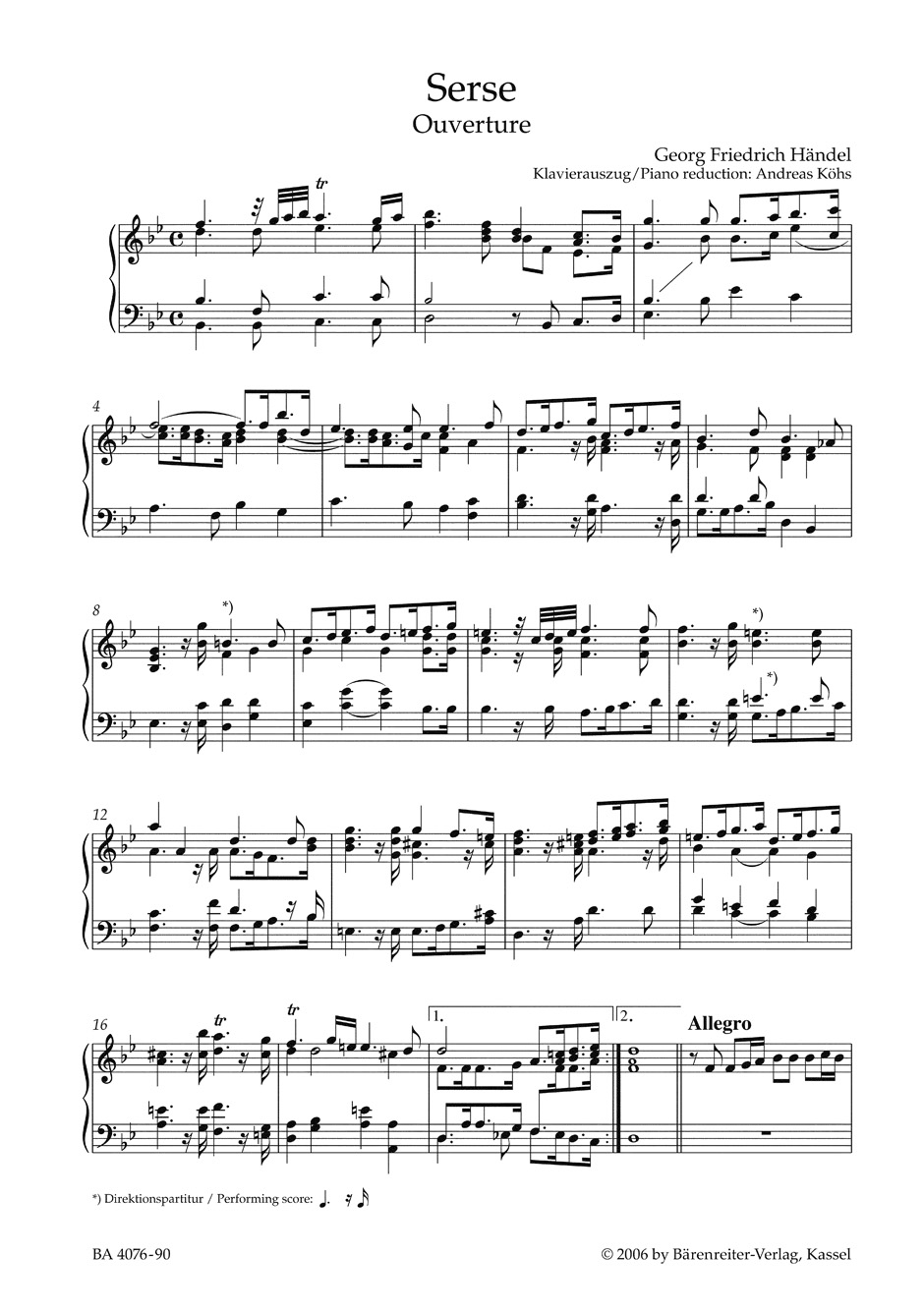 Other Cover Image Serse - Xerxes HWV 40