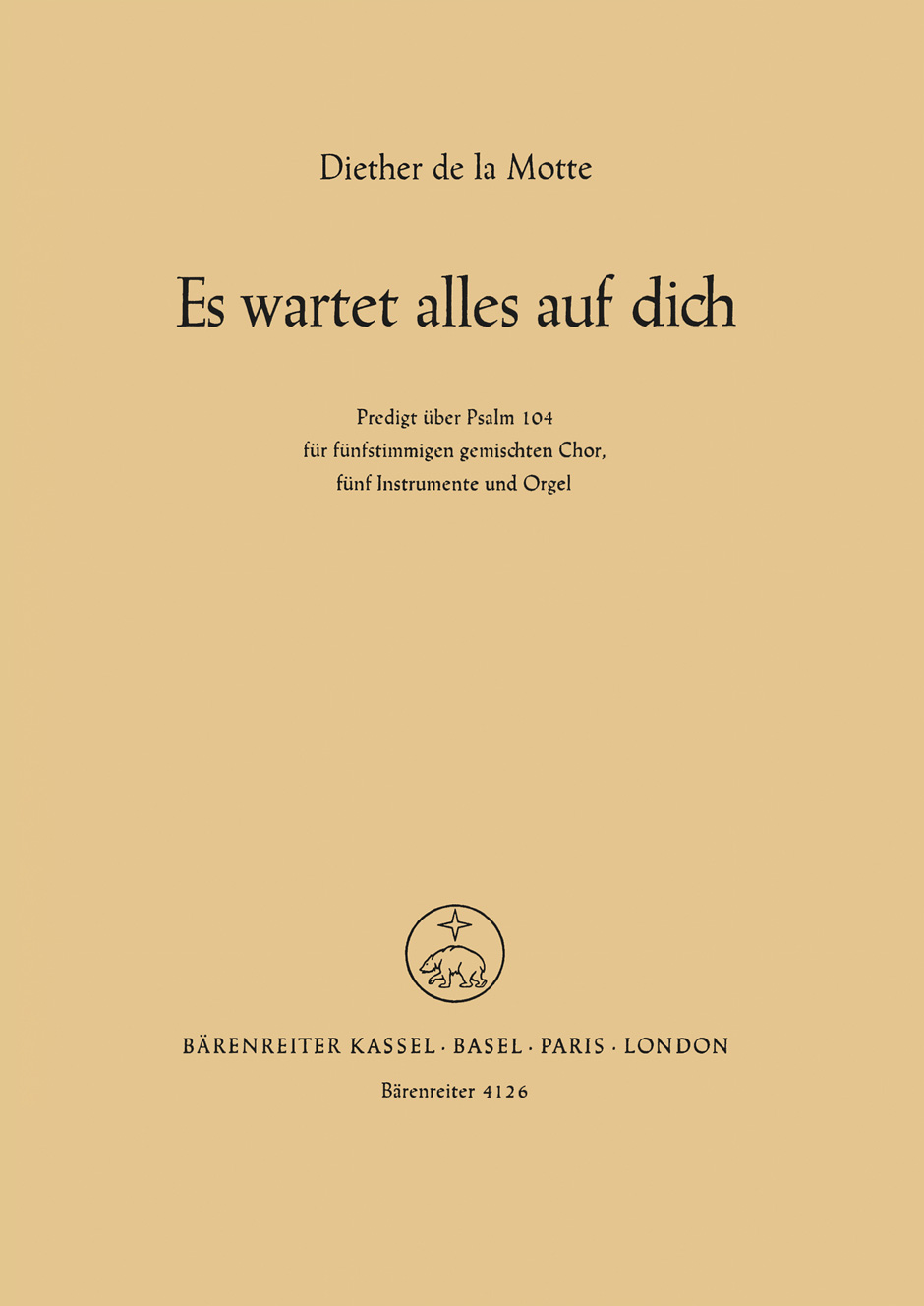 Front Cover Image Es wartet alles auf dich (1968)