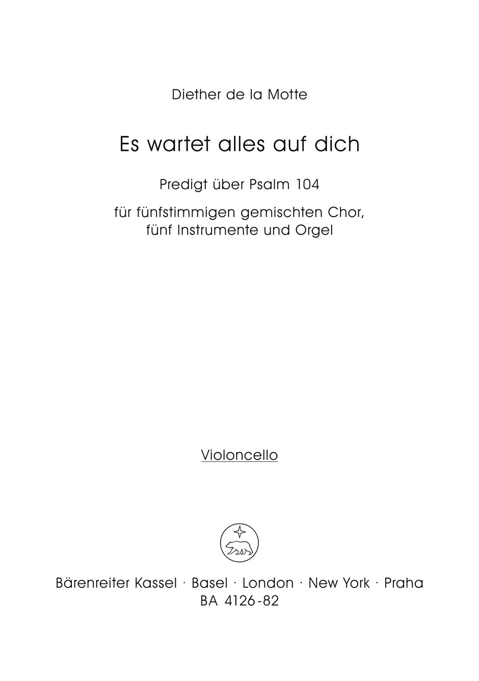 Front Cover Image Es wartet alles auf dich (1968)