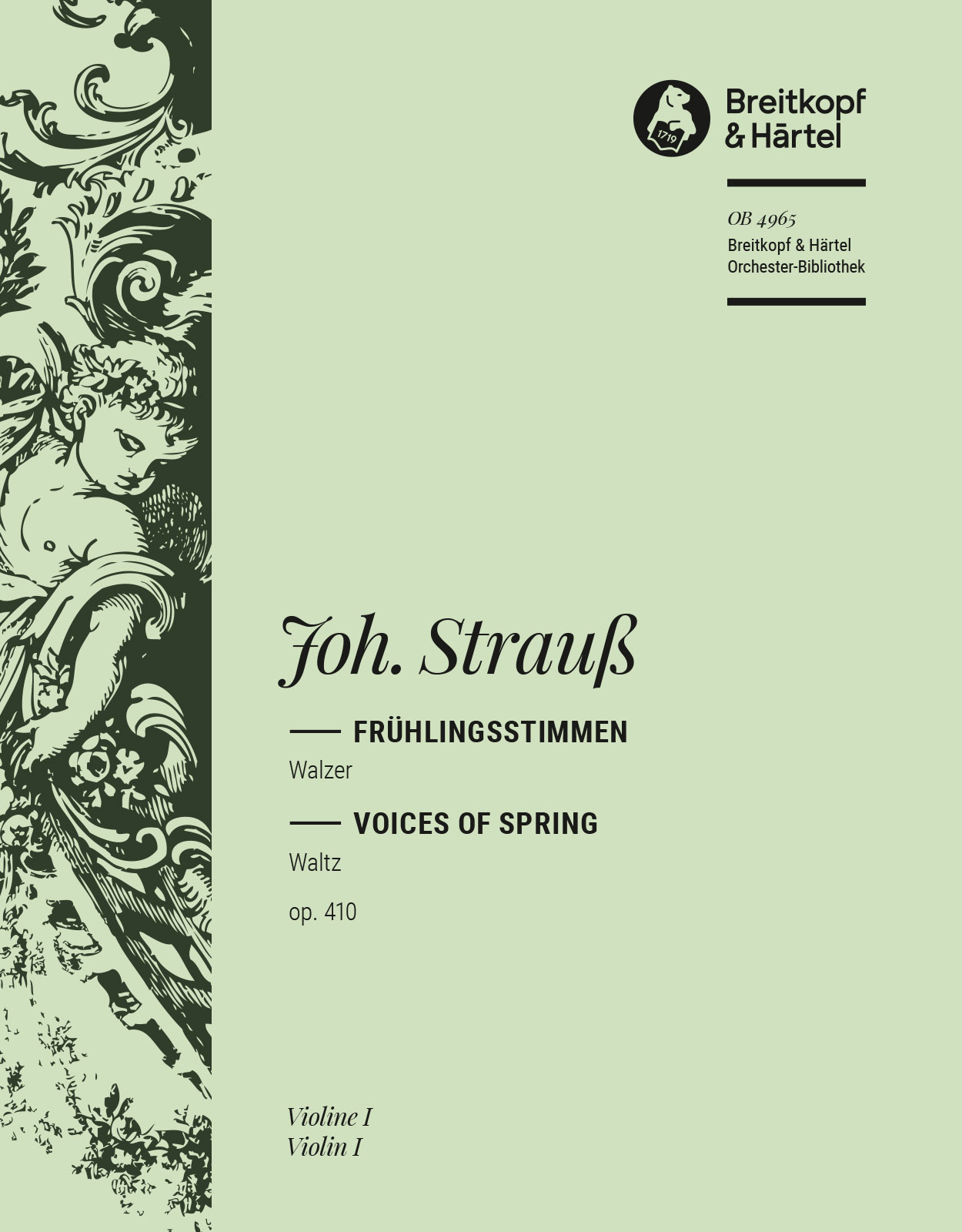 Front Cover Image Frühlingsstimmen op. 410 RV 410