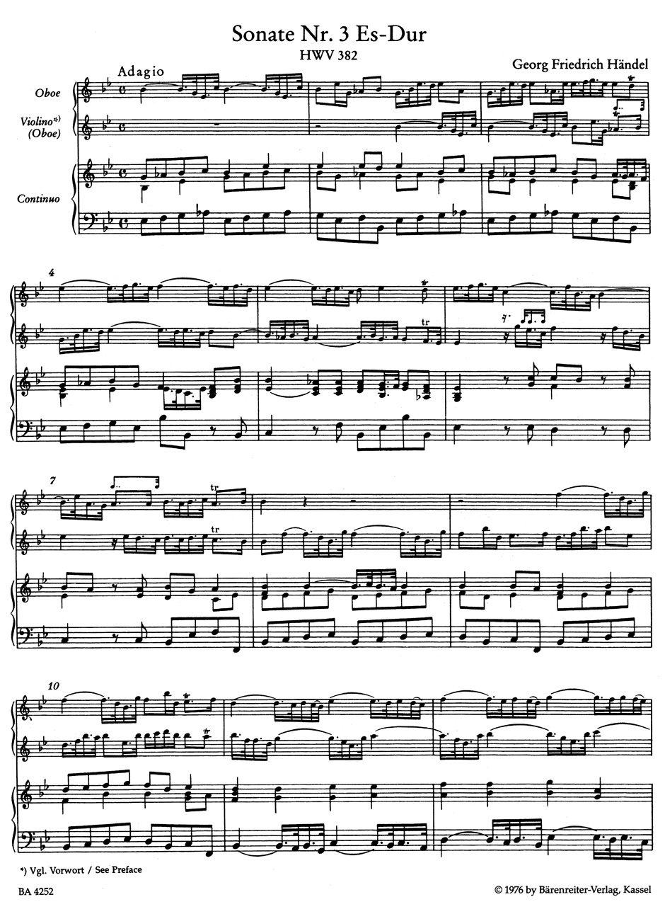 Other Cover Image Sechs Sonaten für Oboe, Violine (Oboe) und Basso continuo