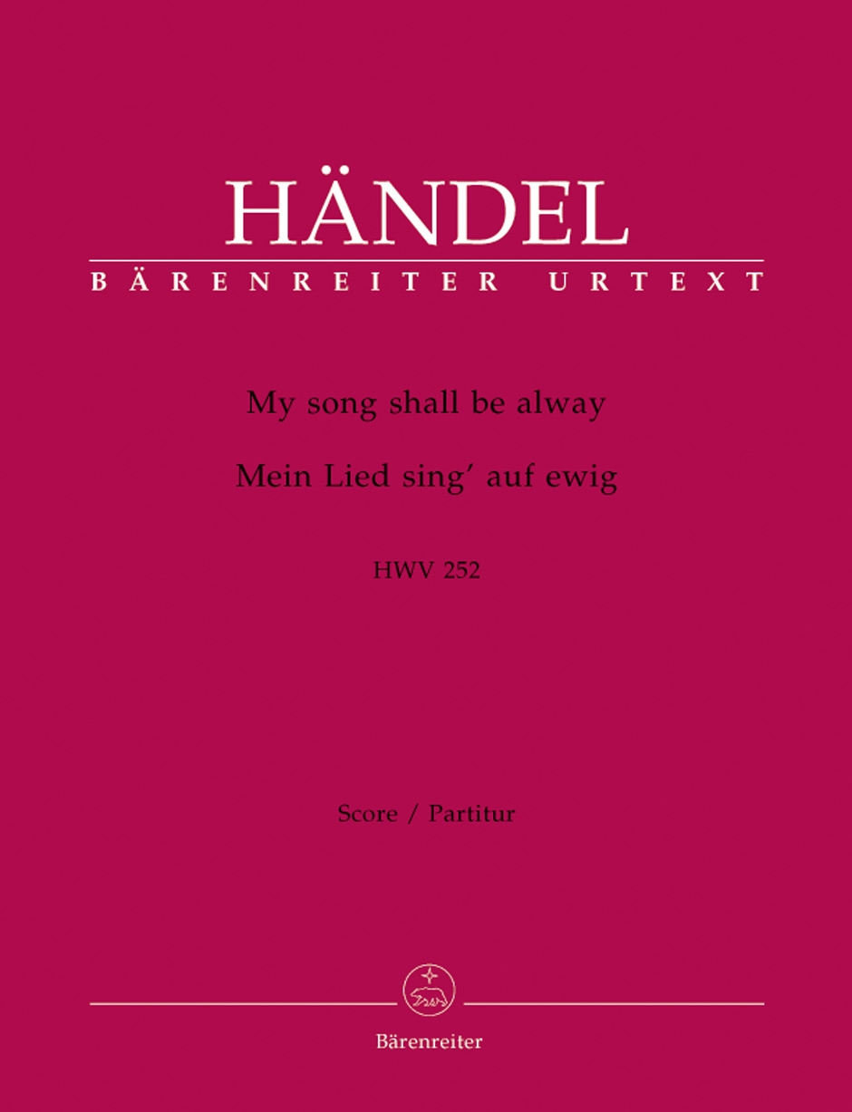 Front Cover Image My song shall be alway (Mein Lied sing' auf ewig) HWV 252