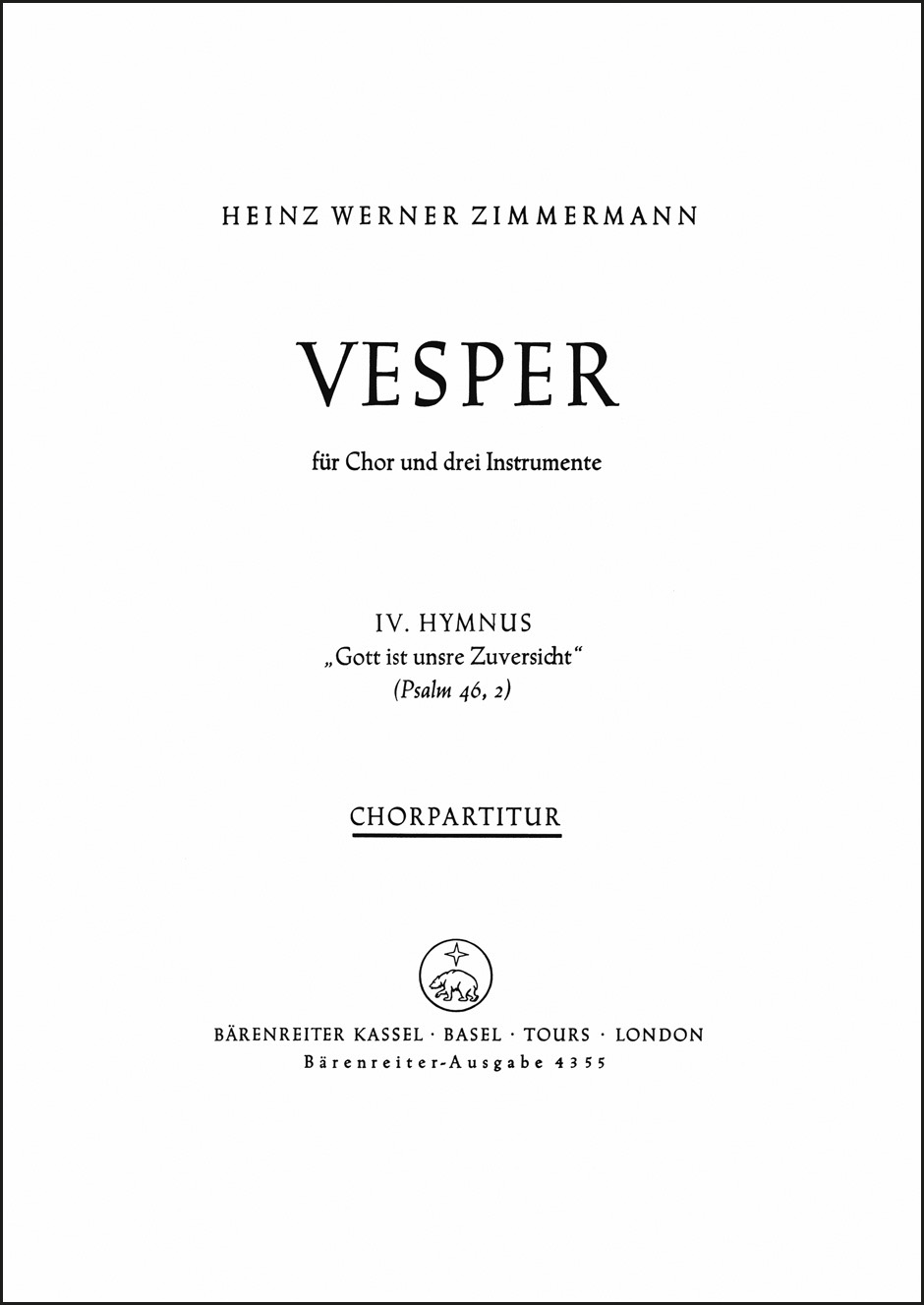 Front Cover Image Gott ist unsre Zuversicht