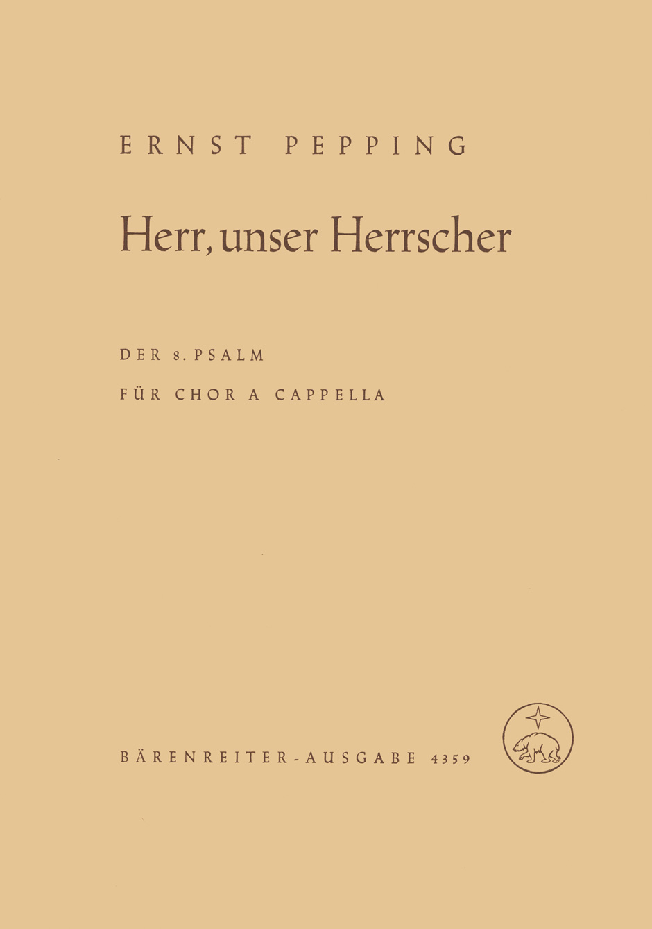 Front Cover Image Herr, unser Herrscher