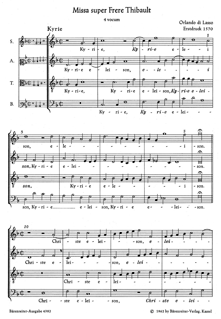 Other Cover Image Missa super "Frére Thibault"