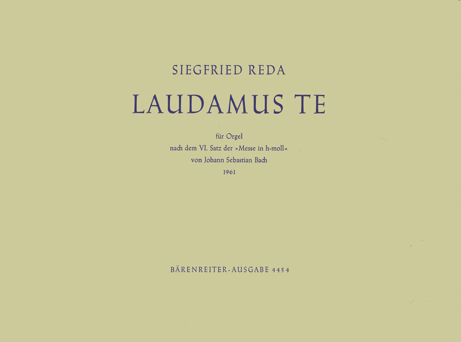 Front Cover Image Laudamus te (1962)