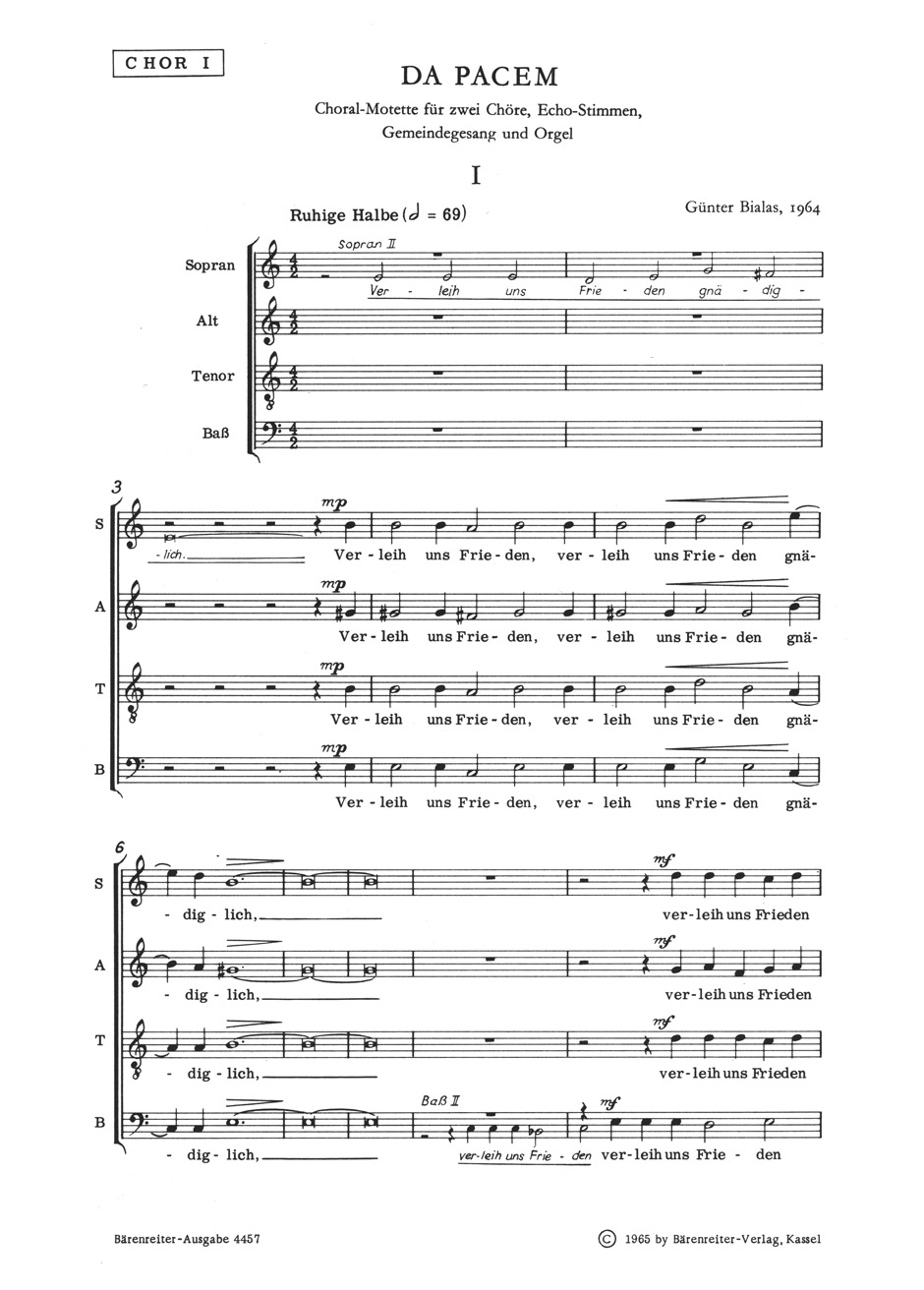 Front Cover Image Da pacem (1964)