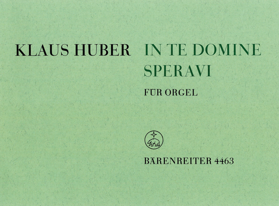 Front Cover Image In te domine speravi (1964)
