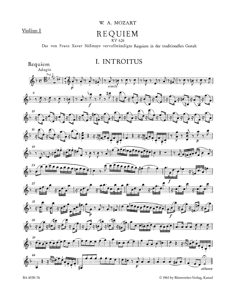 Front Cover Image Requiem KV 626