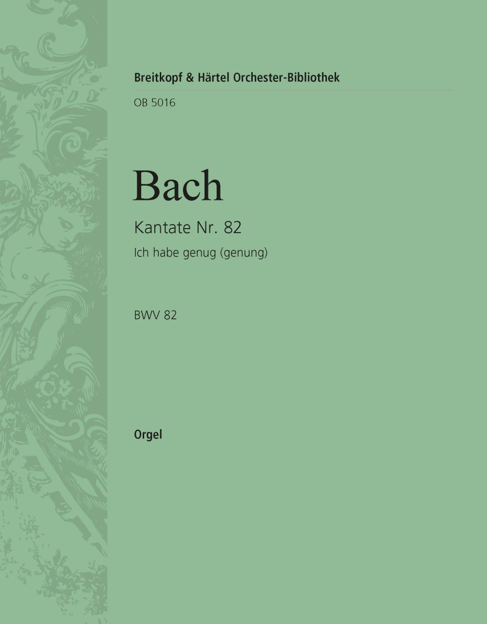 Front Cover Image Kantate BWV 82 „Ich habe genug“