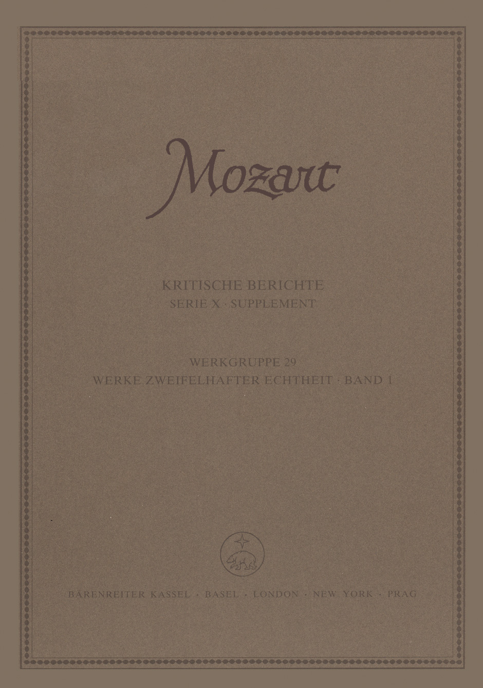 Front Cover Image Werke zweifelhafter Echtheit, Band 1
