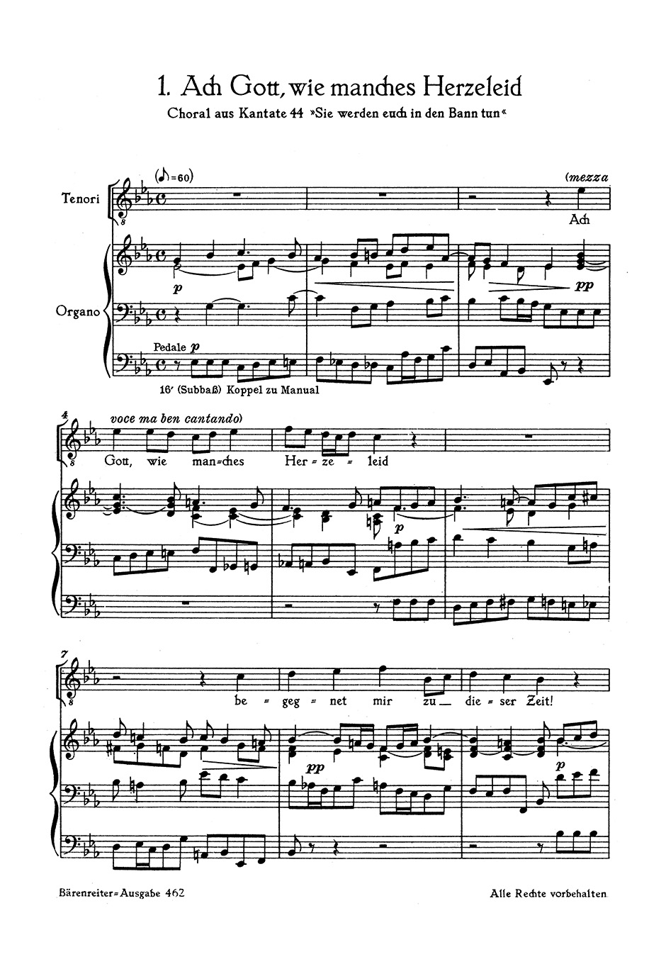 Other Cover Image Einstimmige Choräle aus den Kantaten, Heft 1