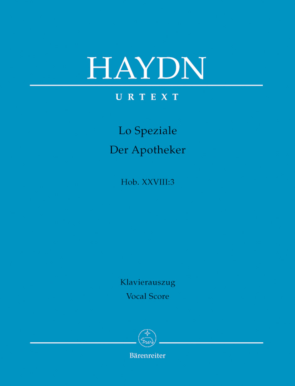 Front Cover Image Lo Speziale - Der Apotheker Hob. XXVIII:3