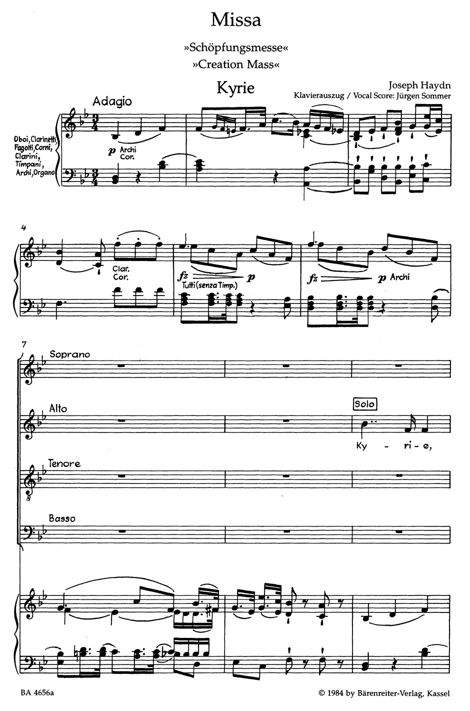 Other Cover Image Missa B-Dur Hob. XXII:13 "Schöpfungsmesse"