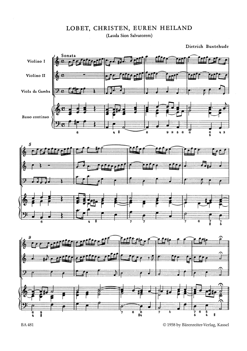 Other Cover Image Lobet, Christen, euren Heiland BuxWV 68