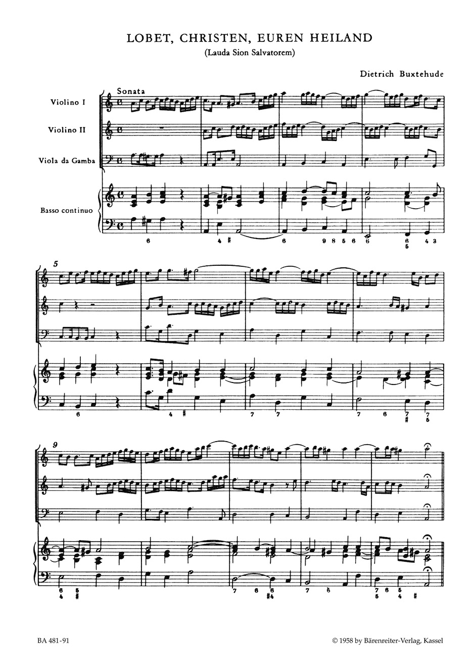 Other Cover Image Lobet, Christen, euren Heiland BuxWV 68