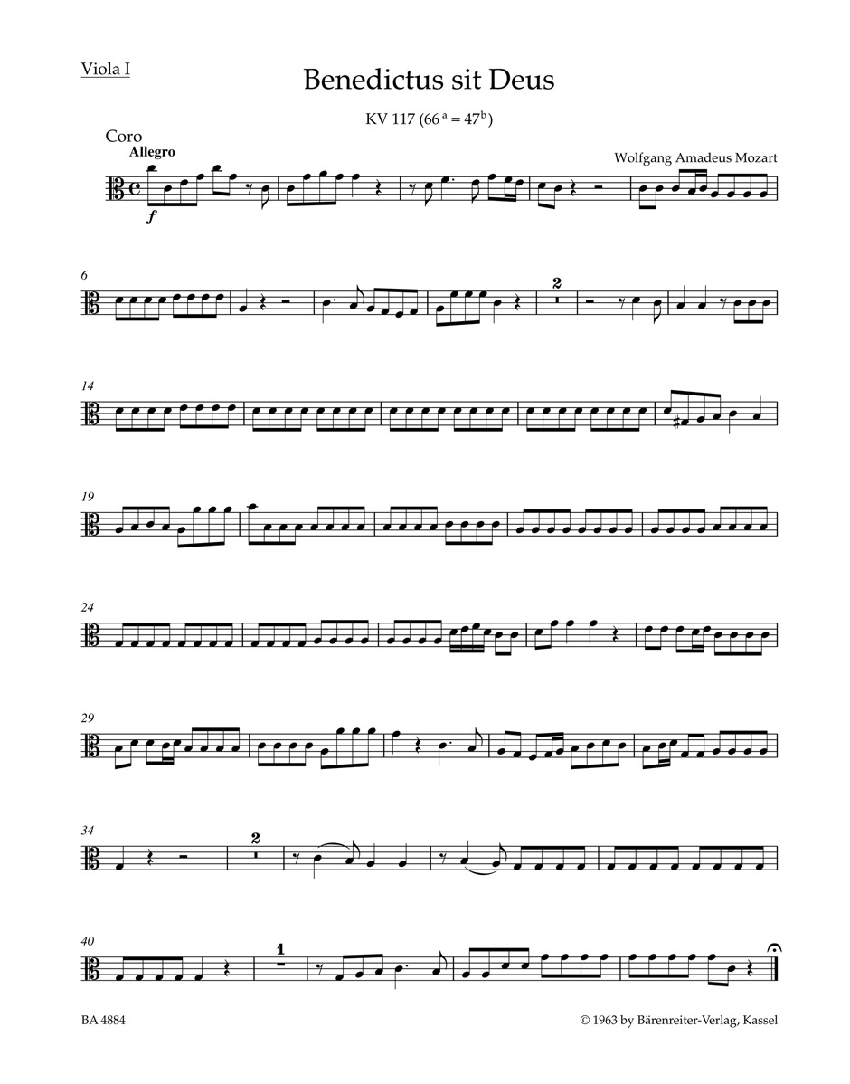 Front Cover Image Benedictus sit Deus KV 117 (66a=47b)