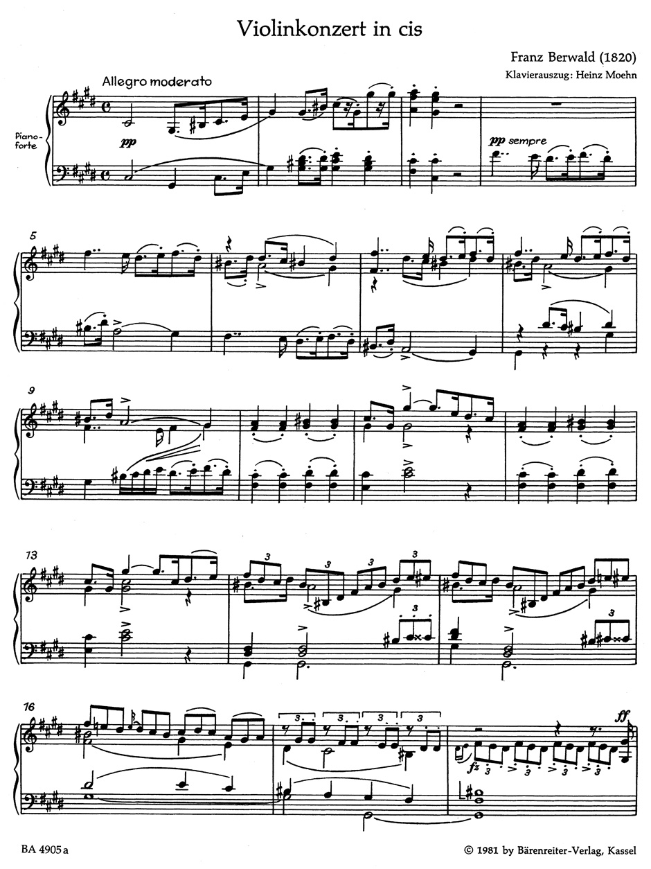 Other Cover Image Konzert für Violine und Orchester cis-Moll