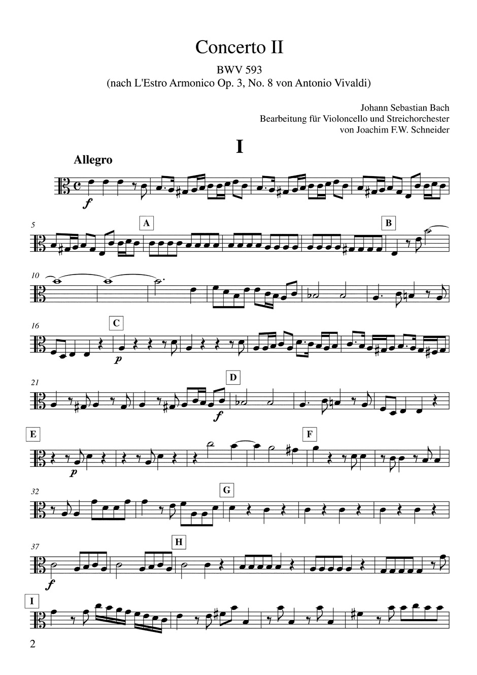 Other Cover Image Concerto für Violoncello, Streicher und Basso continuo a-Moll
