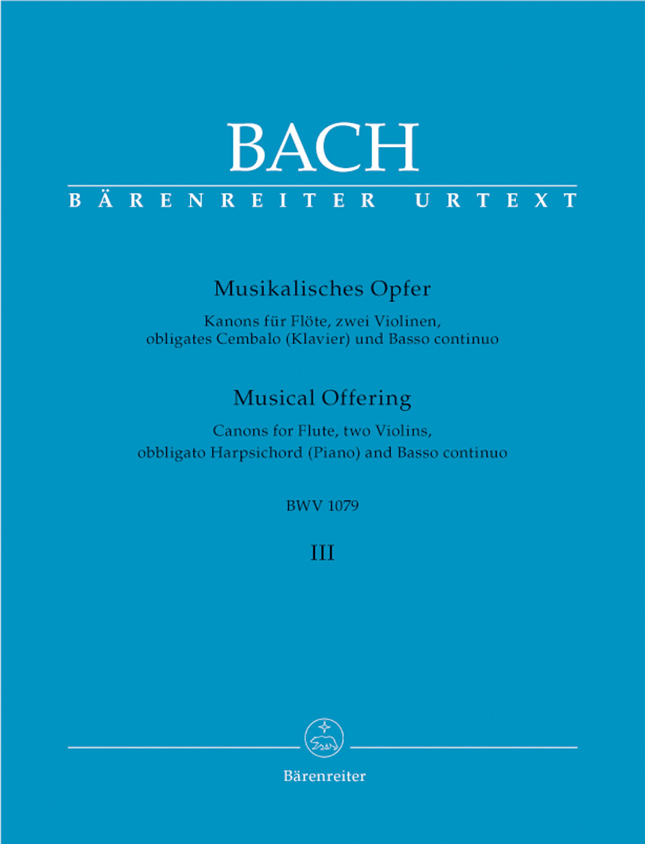 Front Cover Image Musikalisches Opfer, Heft 3 BWV 1079