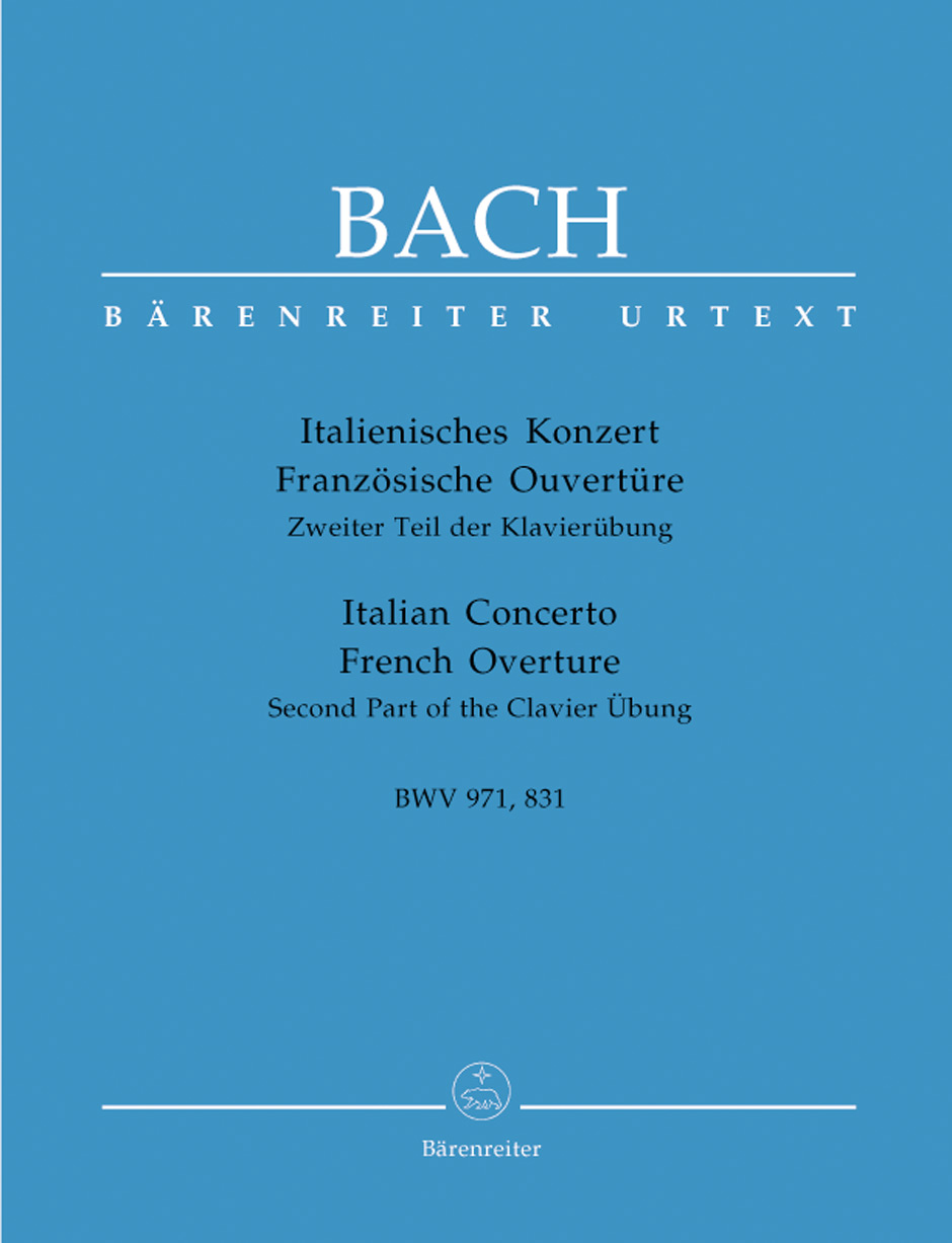 Front Cover Image Italienisches Konzert / Französische Ouvertüre BWV 971, 831